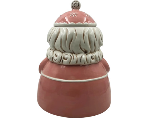 Koekjesdoos voor meisjes, Lafiora keramiek, 23,5 x 21,5 x 30 cm, roze
