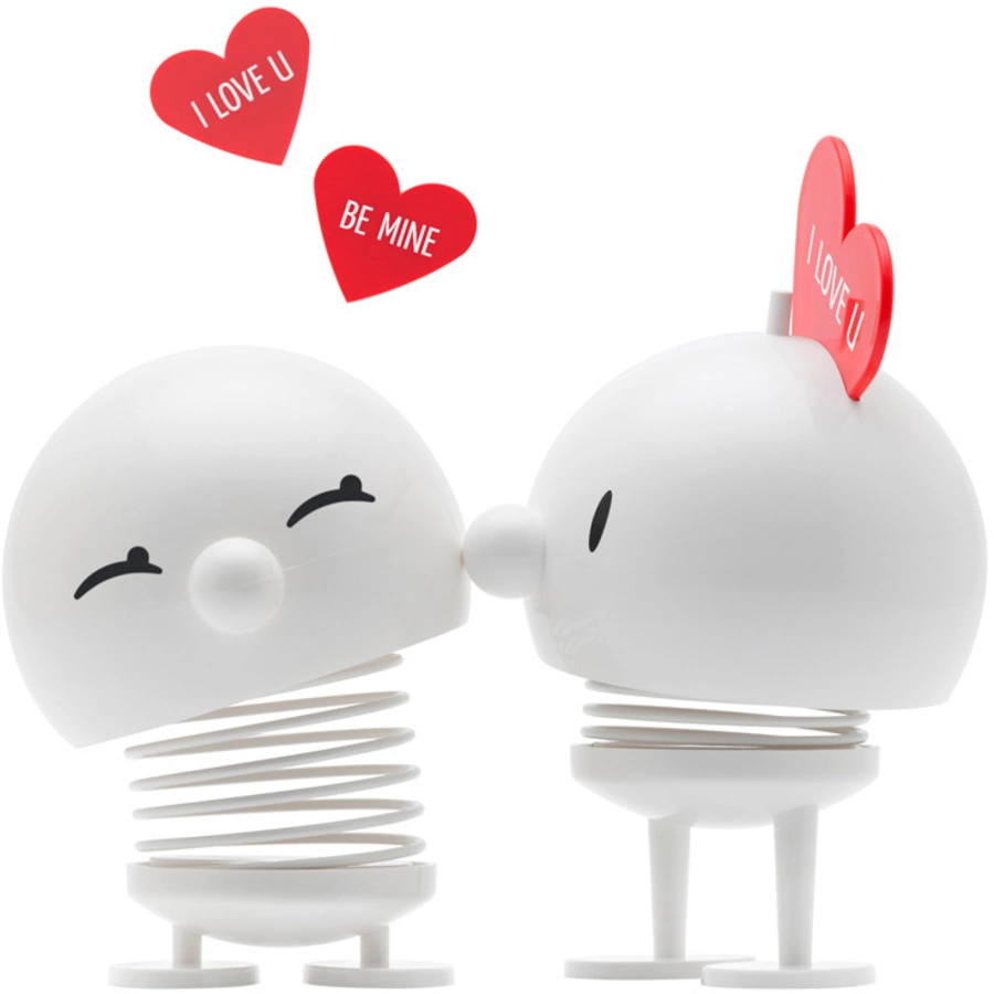 Hoptimist Dekofigur Love Bumble 4,5 x 8,7 cm weiß
