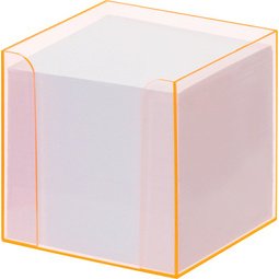 Bloc cube avec boîtier 'Luxbox' équipé - bloc de 800 feuillles