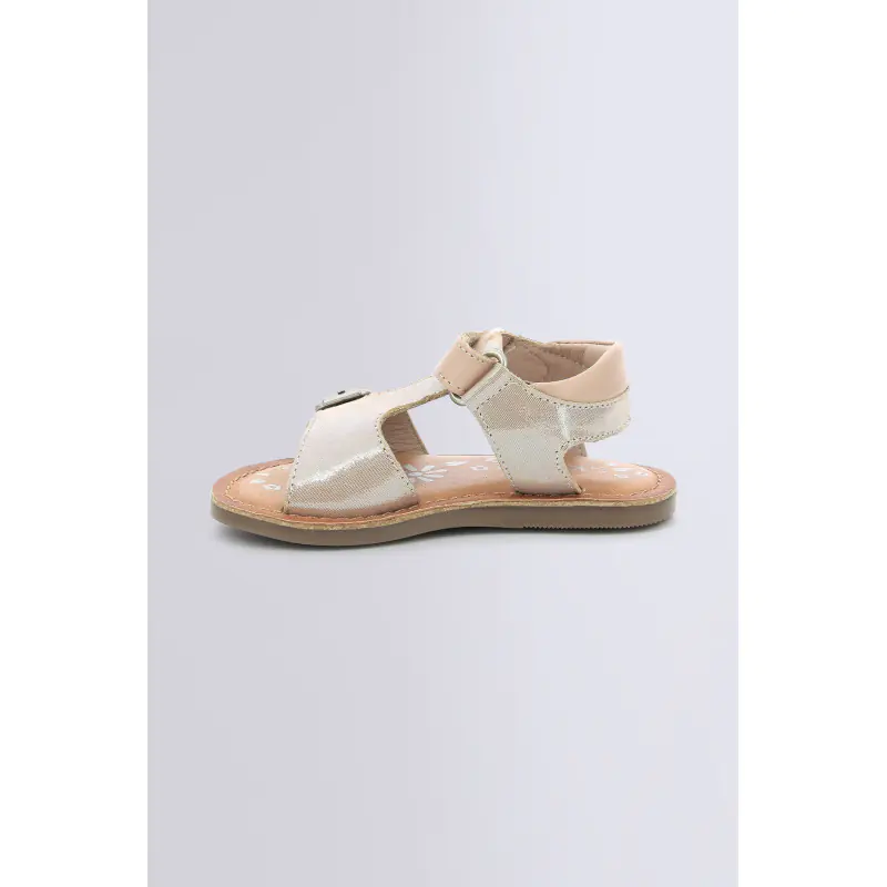 DIAZZ ROSE CLAIR METALLISE SANDALES Cuir Fille