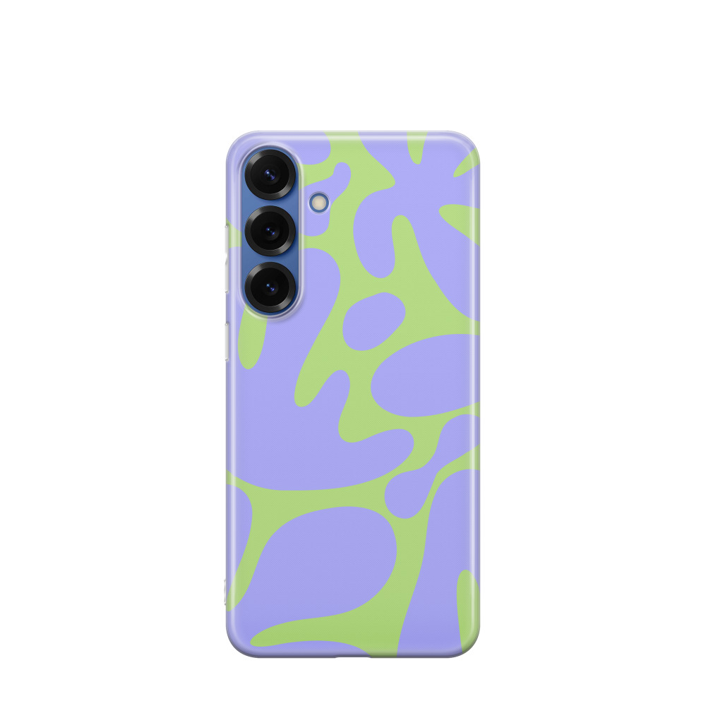 Samsung Galaxy S25 Plus Gummi Hülle Sommerformen - Lila-Violett