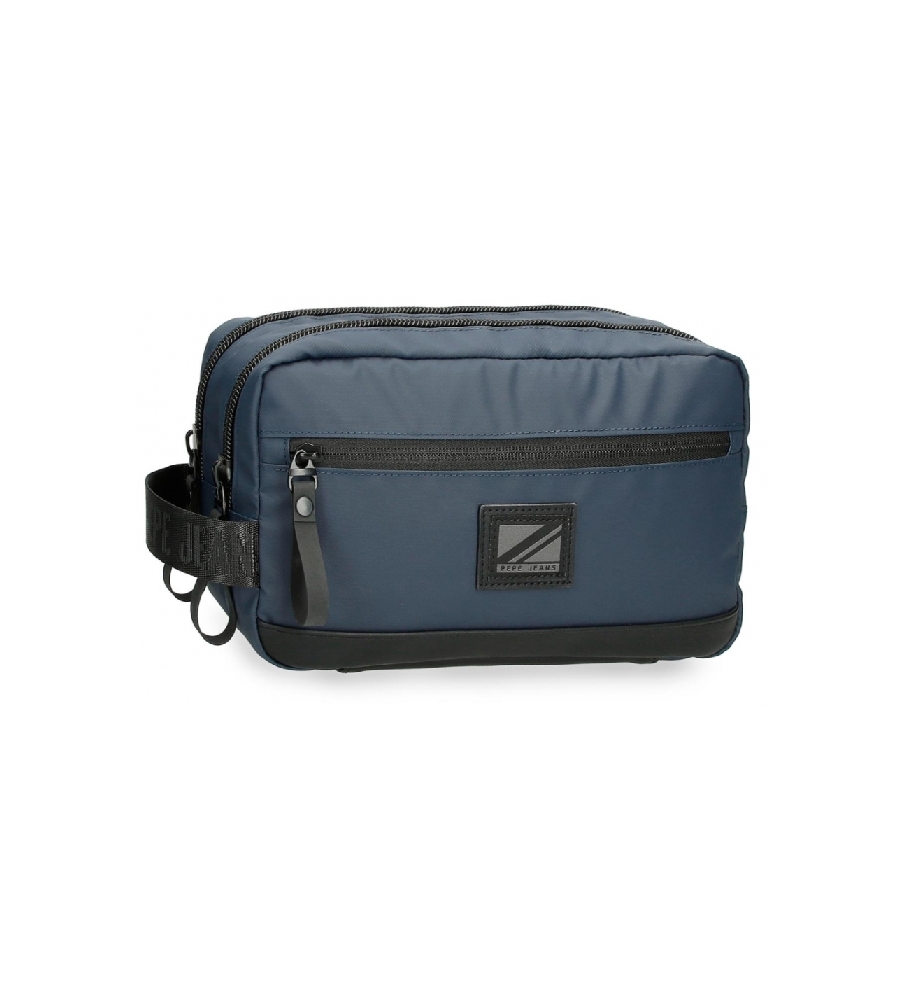 Nécessaire adaptável Pepe Jeans Hoxton com dois compartimentos, azul marinho