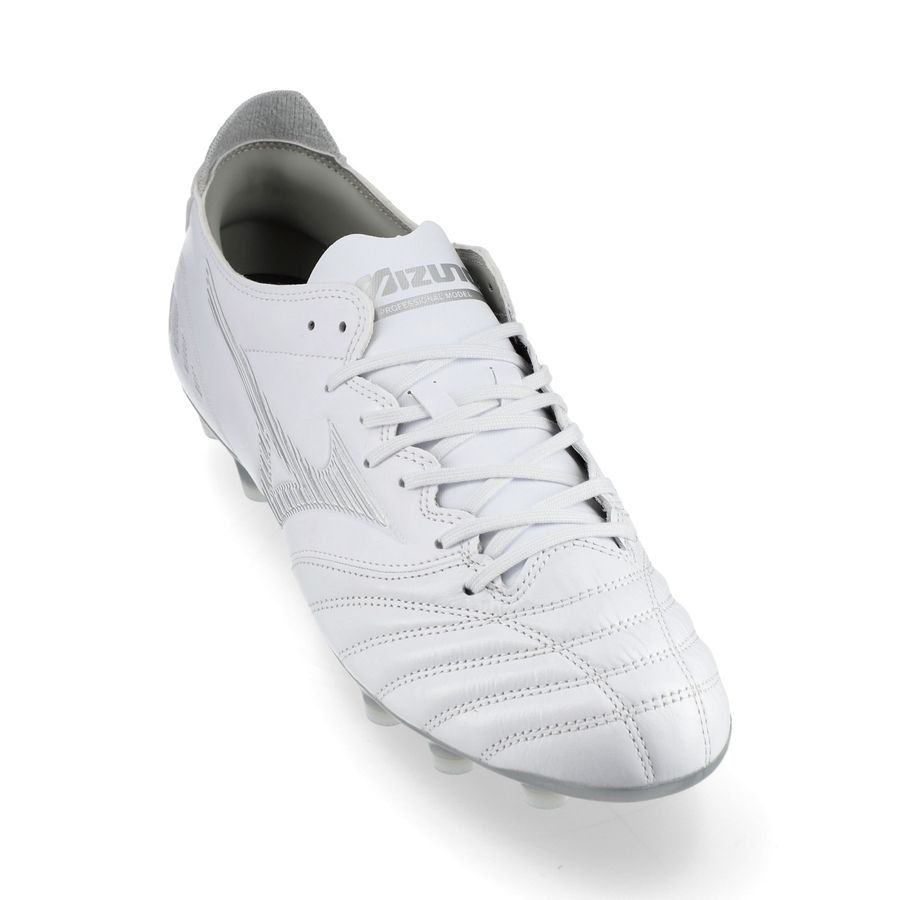 Mizuno Morelia Neo III Pro FG/AG Shining - Blanc/Gris