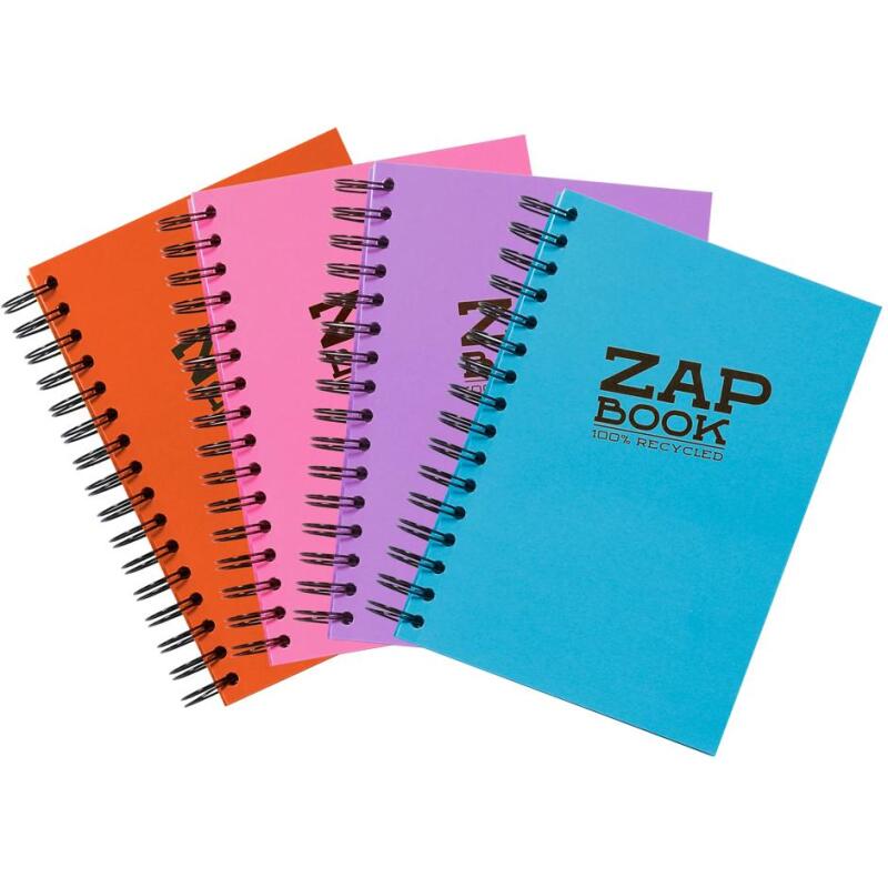 Zap Book carnet spiralé 160F A5 80g - Assortiment mixte