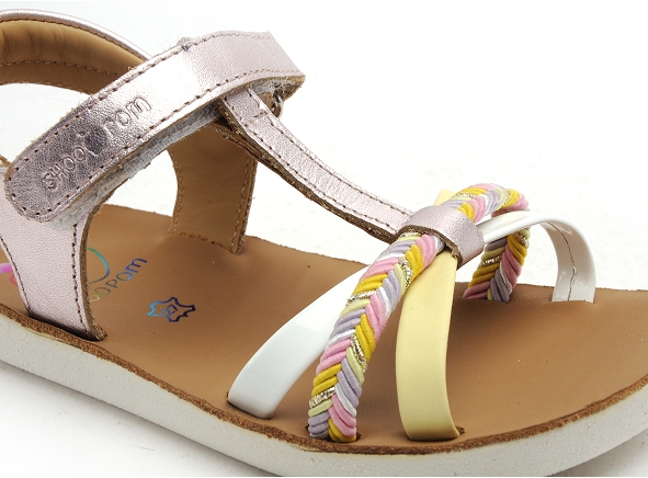 Shoo pom nu pieds enfant goa salome argent