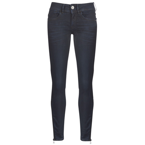 G-Star Raw - LYNN ZIP MID SKINNY ANKLE Azul / Dark / Envejecido / Cobler
