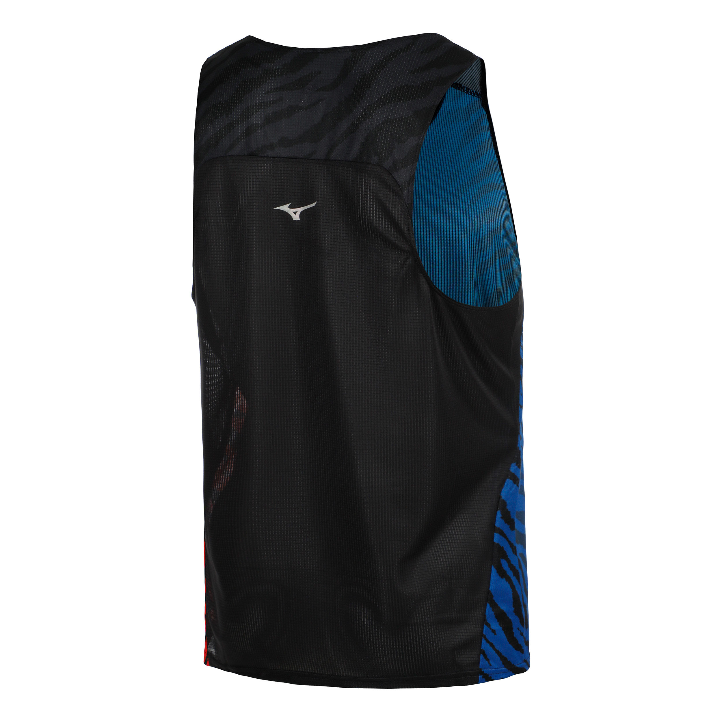 Mizuno DryAeroFlow Graphic Tank Maillot De Course Hommes - Rouge , Bleu