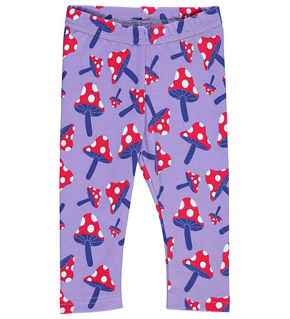 Freds WoRød Leggings - Mushrooms - Paisley/Energy Blue/Lollipop