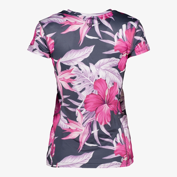 Osaga dames sport T-shirt roze bloemenprint