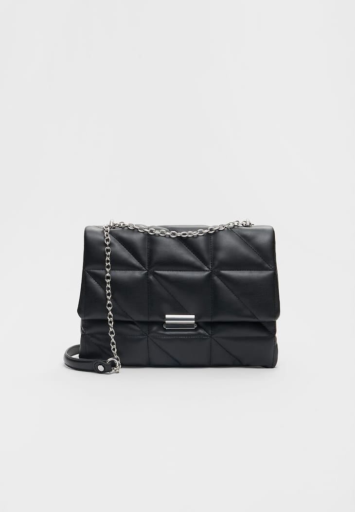 Bolsa transversal dupla acolchoada