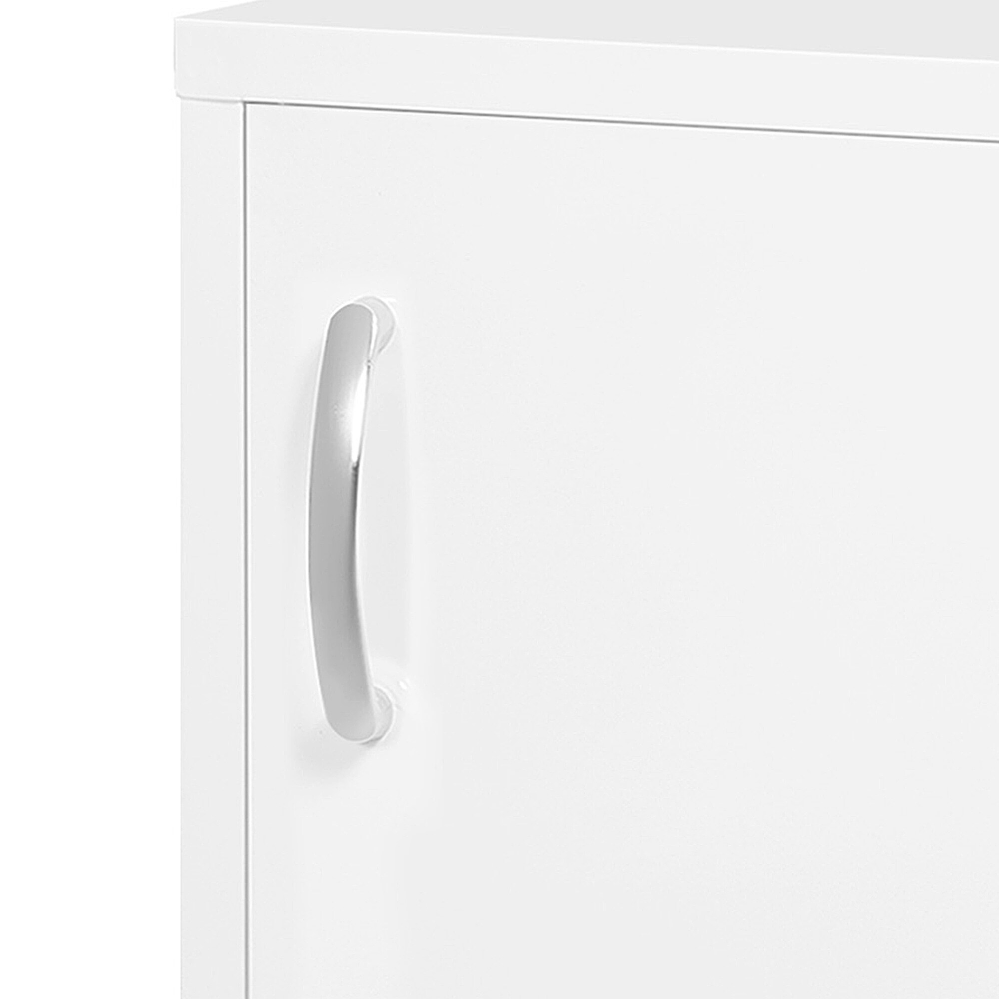 kleankin Medizinschrank mit einer Tür weiß 40L x 15B x 53,5H cm