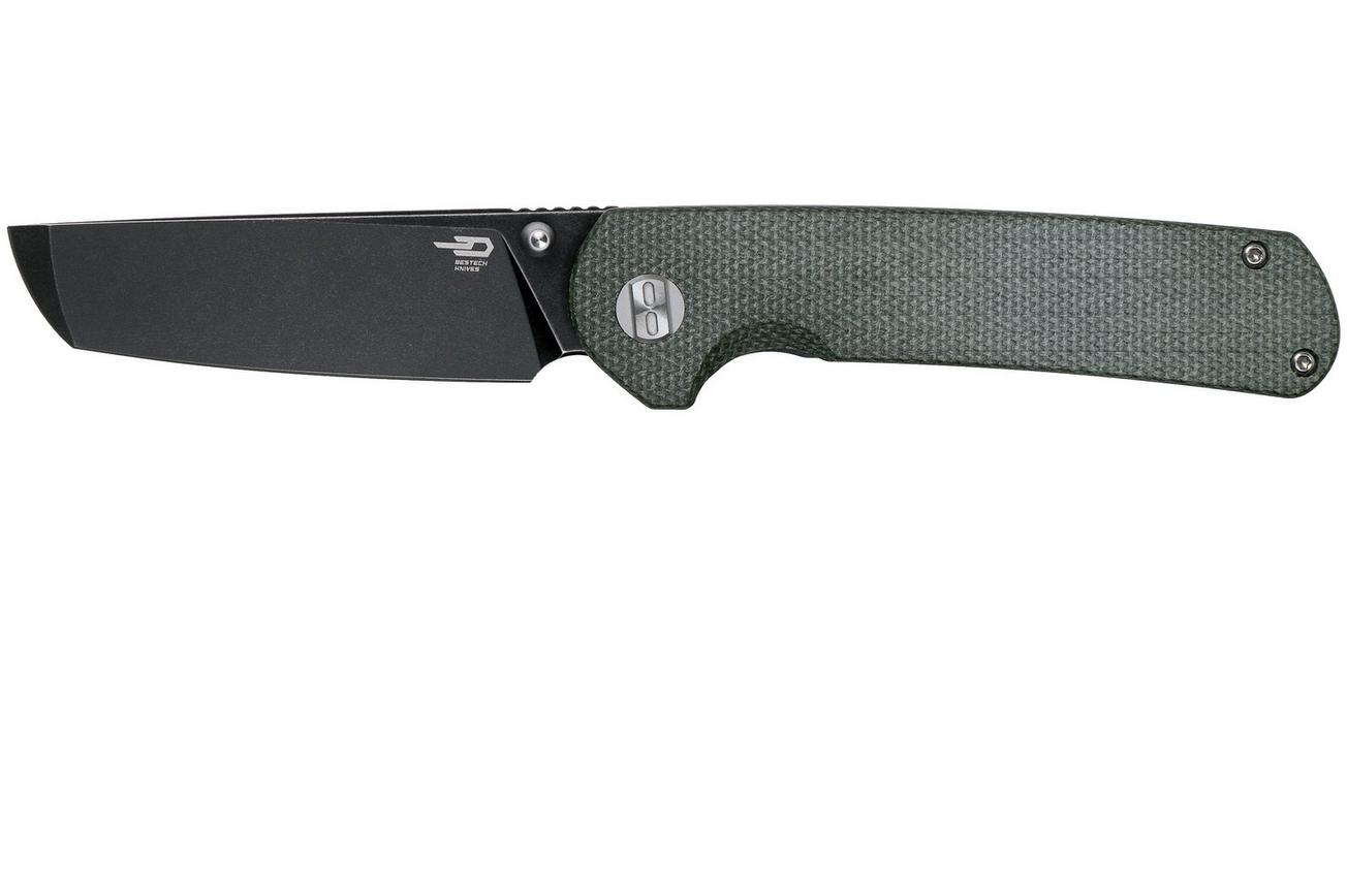 Bestech Sledgehammer BG31B-2 Green Micarta, Black Stonewashed zakmes