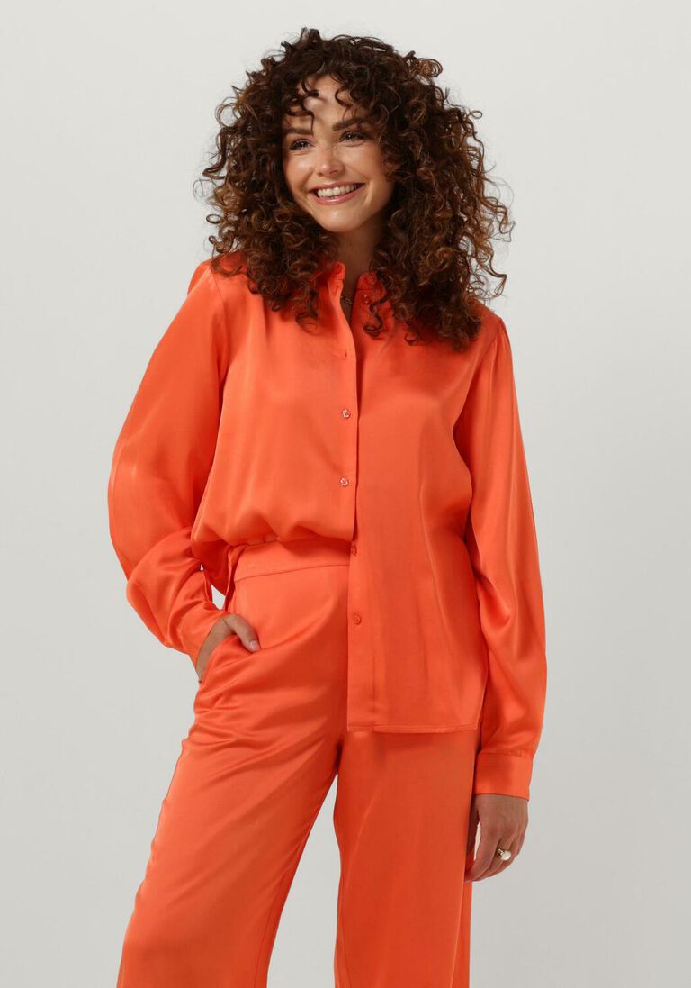 SELECTED FEMME oranje selected femme blouse slffranziska ls satin