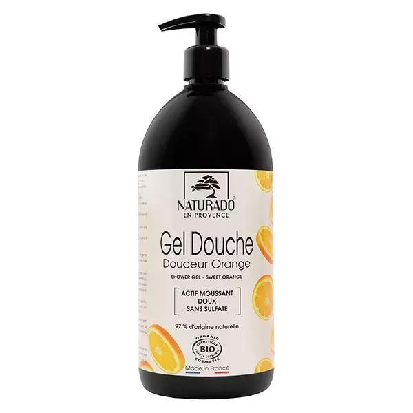 Gel de Banho Suave com Laranja Orgânica Naturado 1L