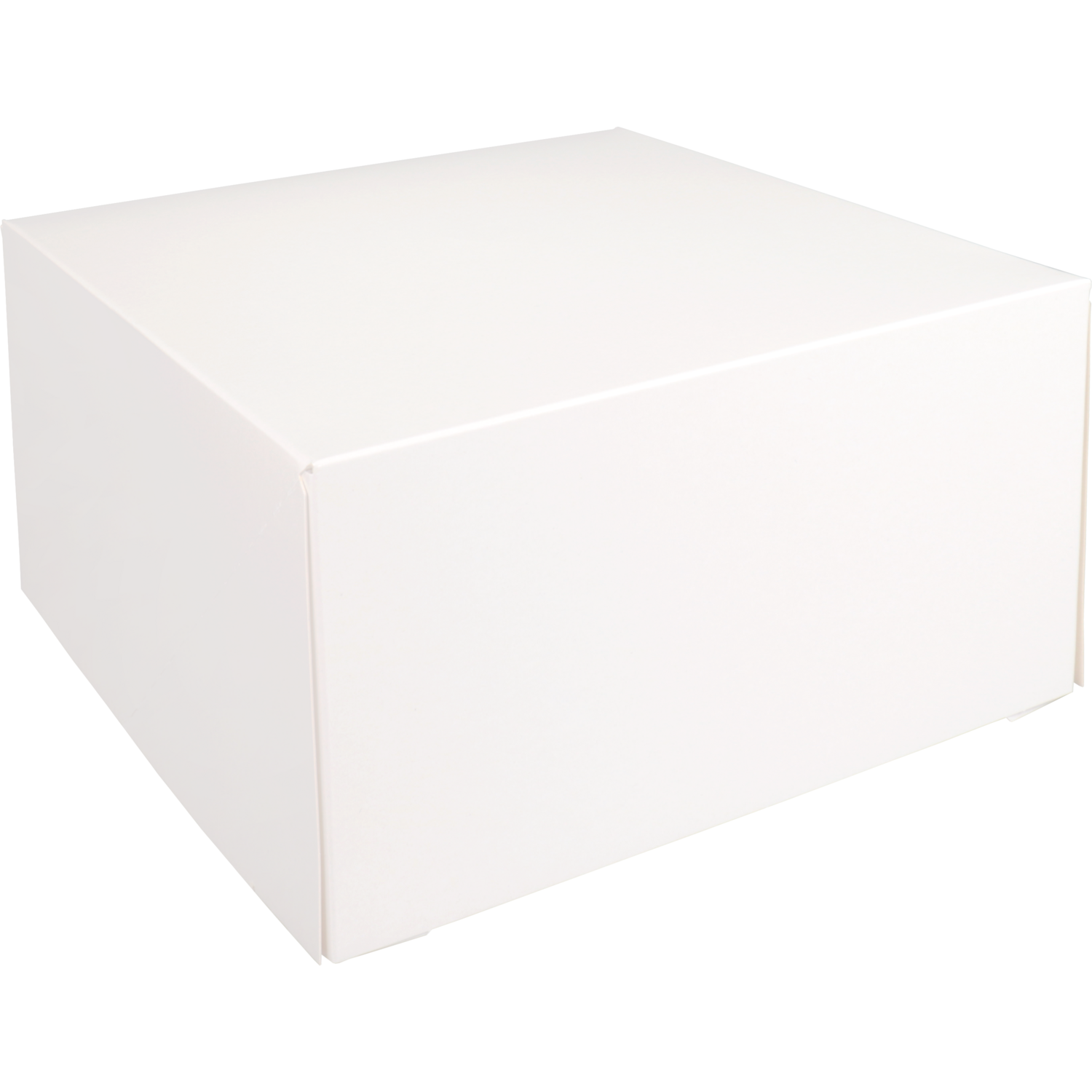 Gebaksdoos, karton, 27x27x15cm, wit