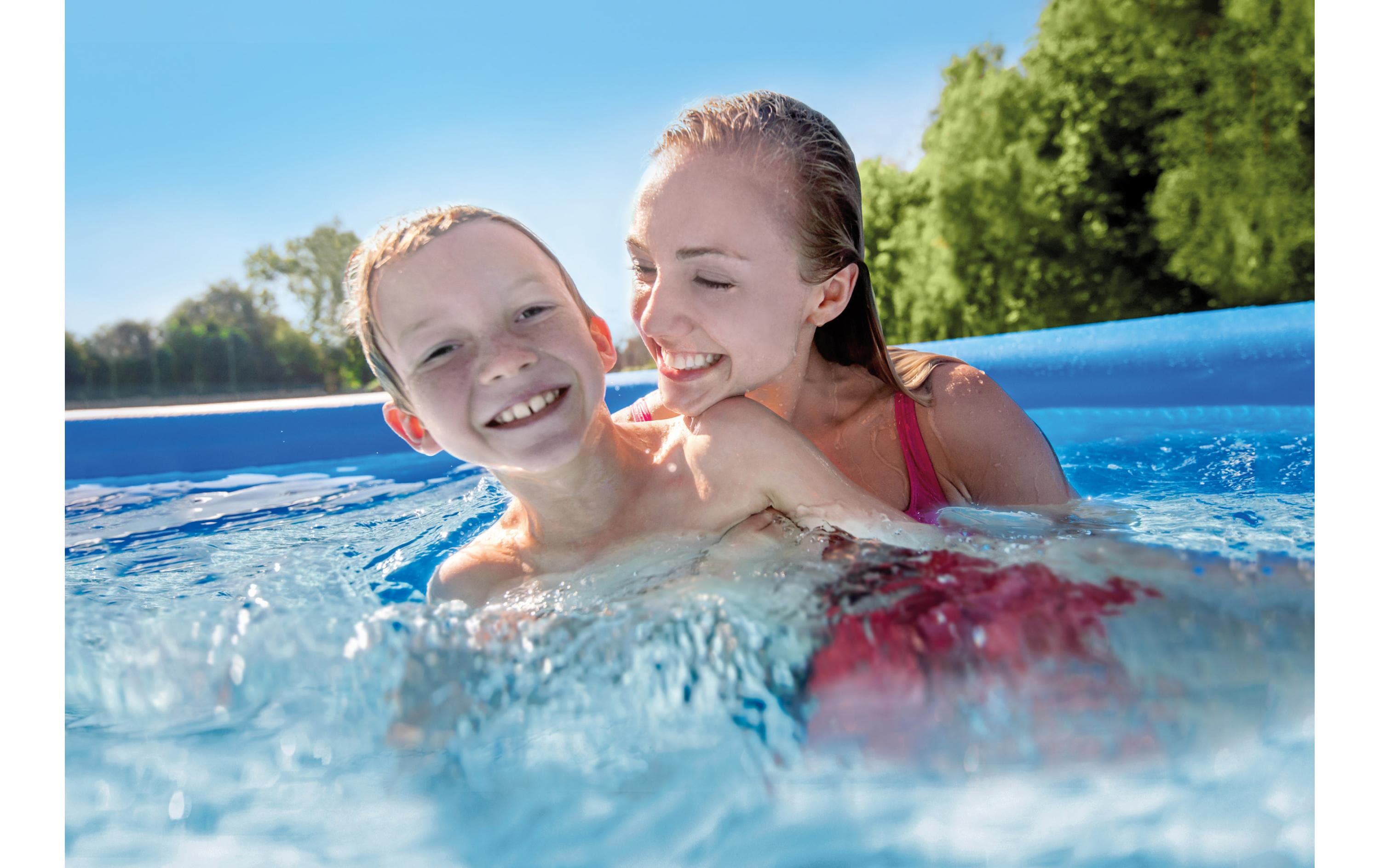 Pool Easy Set 366 x 76 cmPool mit aufblasbarem Rand