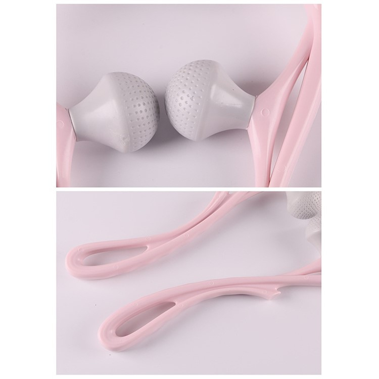 Multifunktionales Nacken Massage Gerät Fitness Tool zur Selbstmassage / Entspannung - Hellblau