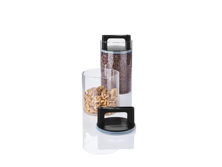 Voorraadpotten met vacumeerdeksel