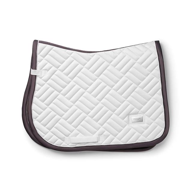 Zadeldek Equestrian Stockholm White Modern Dark Violet Springen Wit-paars