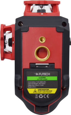 Futech LL6305-S 3D Kruislijnlaser 3x360gr - groen incl. statief
