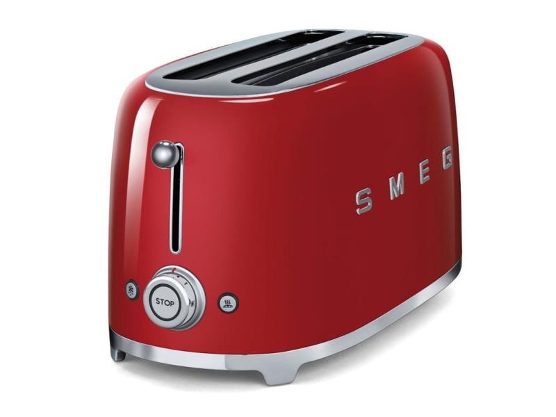 SMEG Toaster 50'S Retro Style TSF01RDEU Rot Klassischer Toaster, Rot