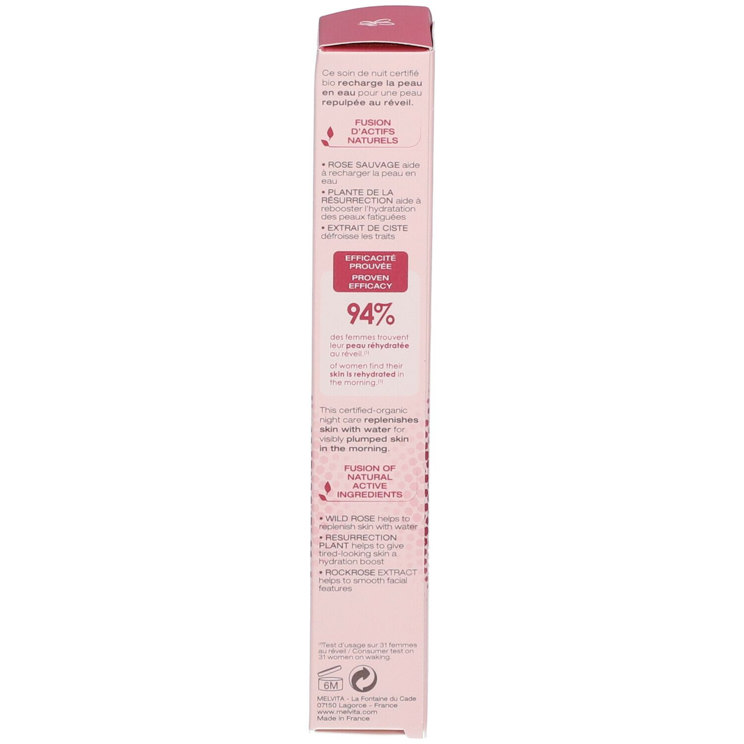 Melvita Bio-zertifizierte BB Creme Source de Roses heller Farbton