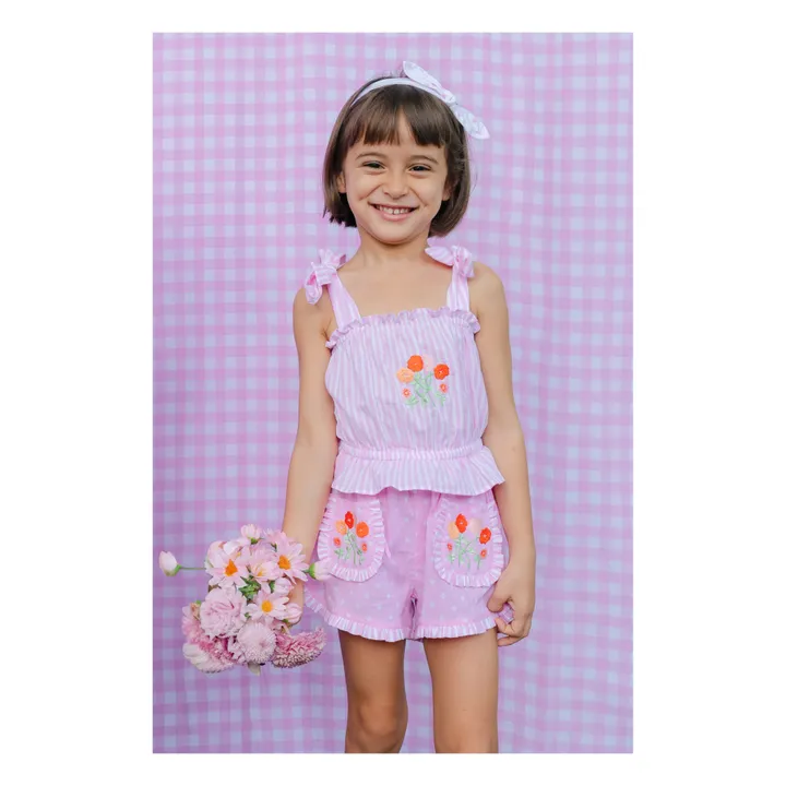 Kidsagogo Short Acacia Brodé à Pois | Rose