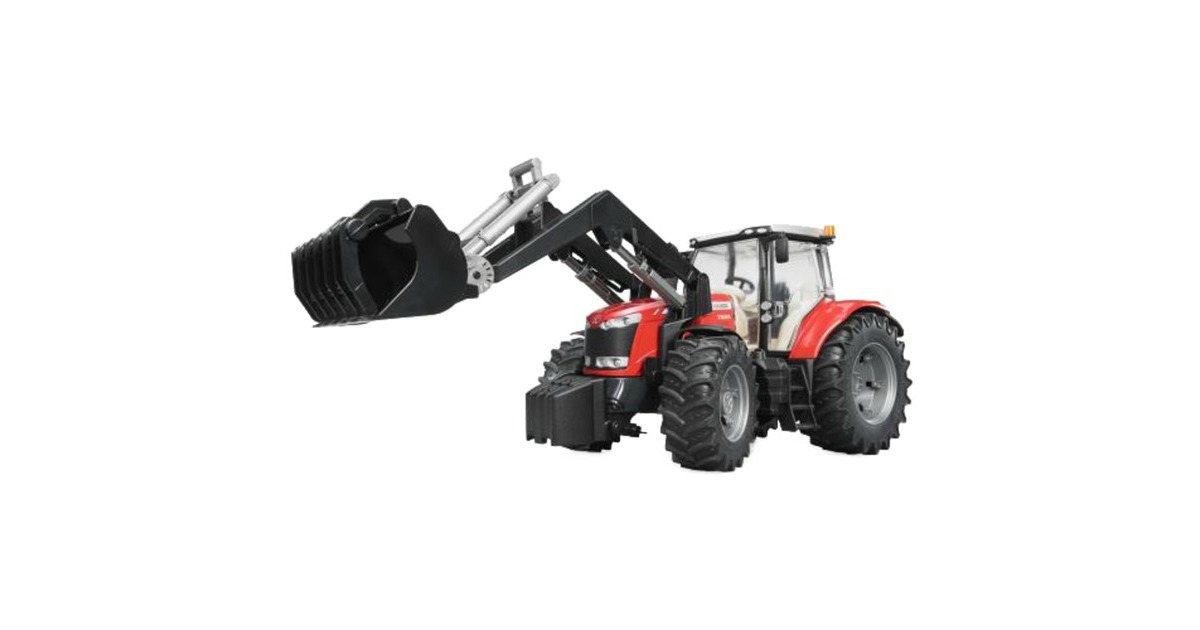 bruderMassey Ferguson 7600 met frontlader Modelvoertuig  (03047)