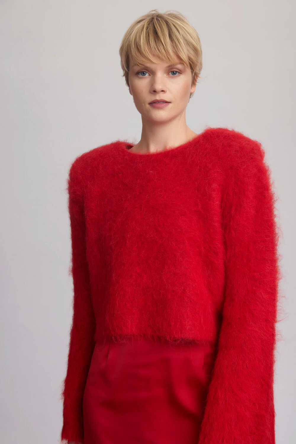 GESTUZ  Safi pullover uldstriktrøje - Haute Red