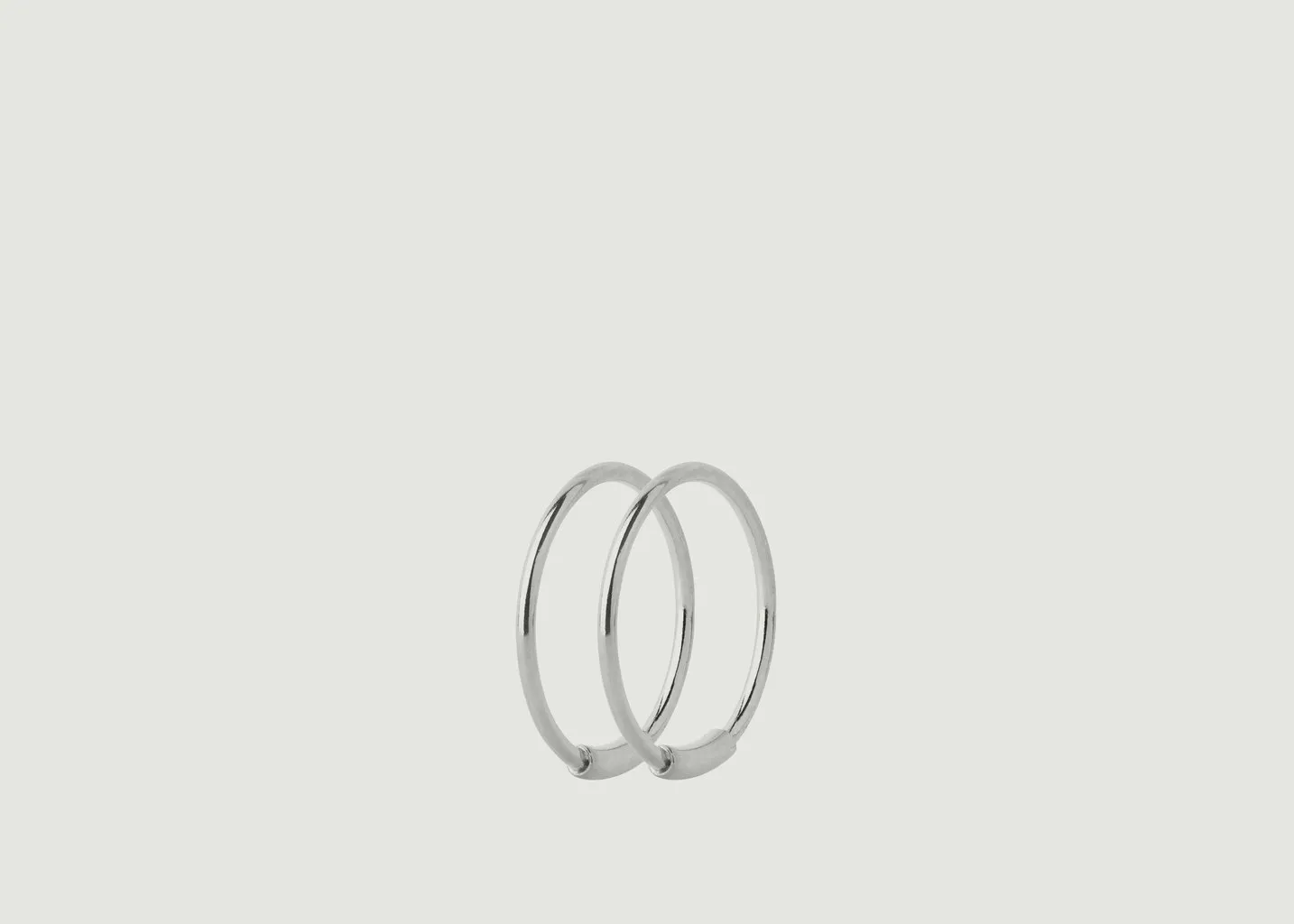 Créoles En Argent Basic Hoop S Maria Black