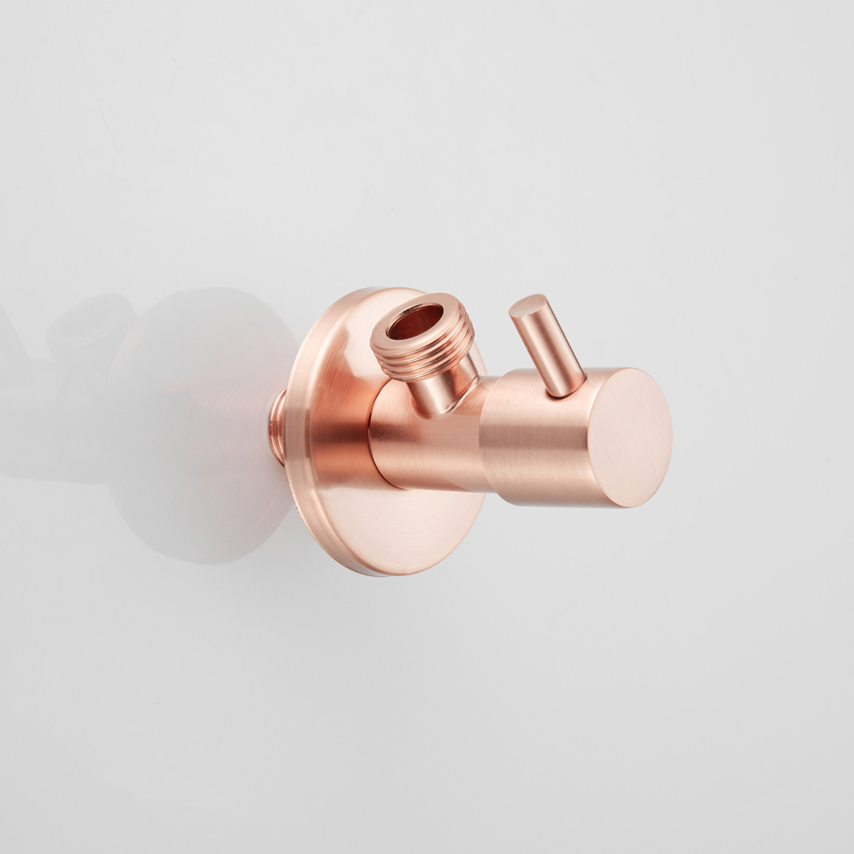 Saniclear Copper hoekstopkraan 1/2 x 1/2