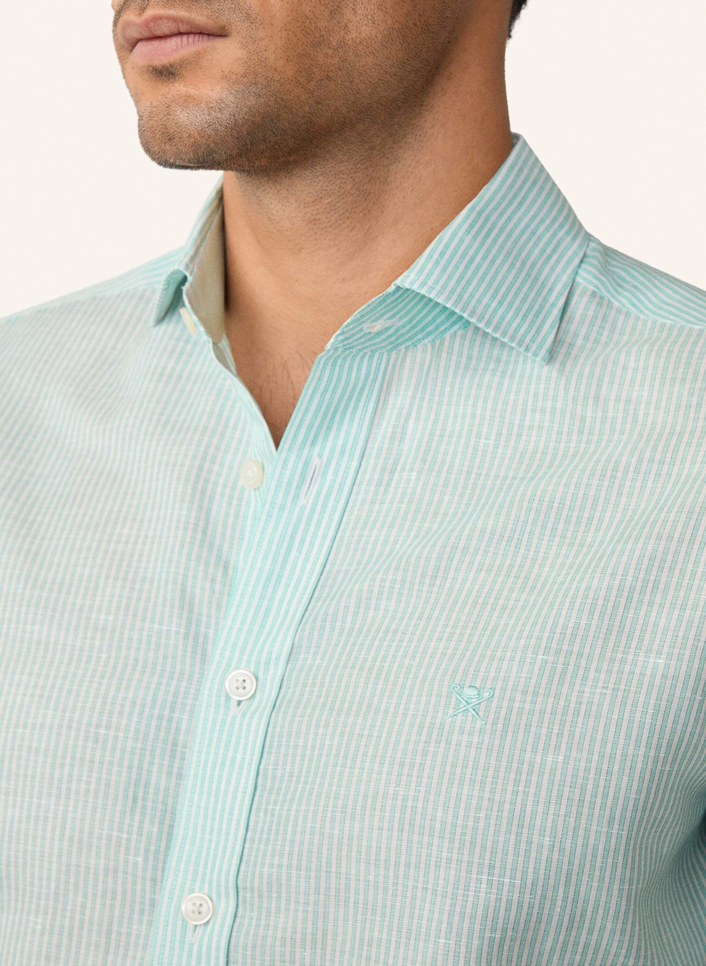 HACKETT LONDON Freizeithemd LINEN BENGEL STRIPE