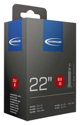 CHAMBRE A AIR VELO 550 x 28-35A - 22  SCHWALBE VP - 4026495100342