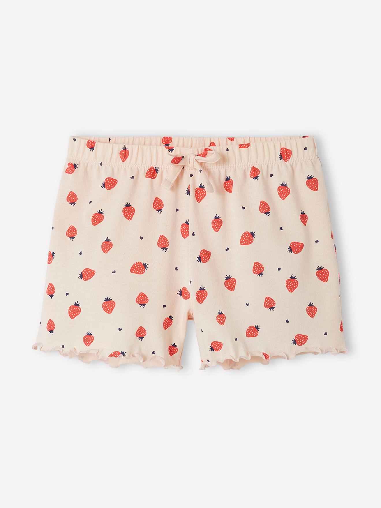 Conjunto de 2 shorts de pijama rosa para meninas