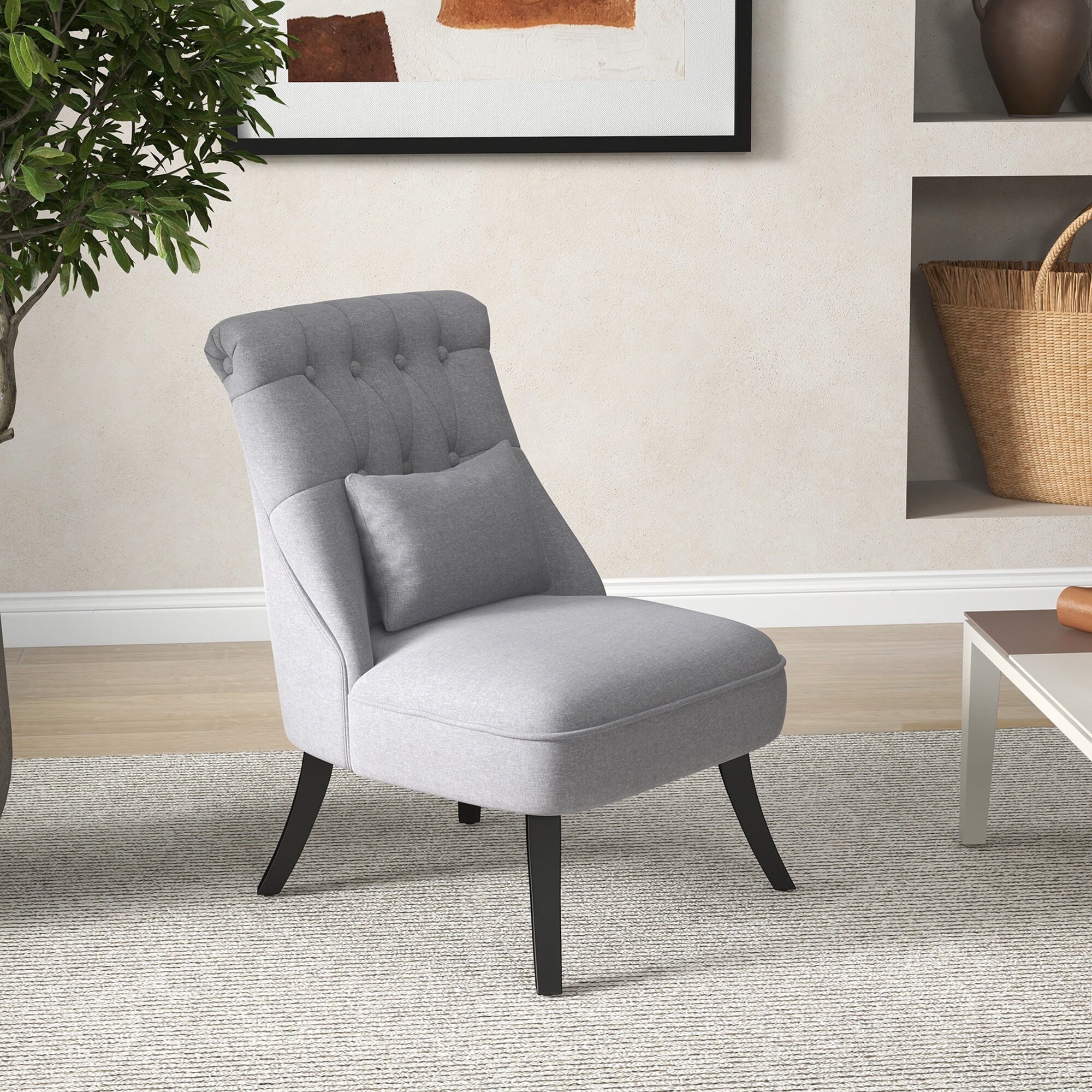 HOMCOM Relaxsessel mit Rückenkissen 52,5 x 69 x 77 cm (BxTxH)
