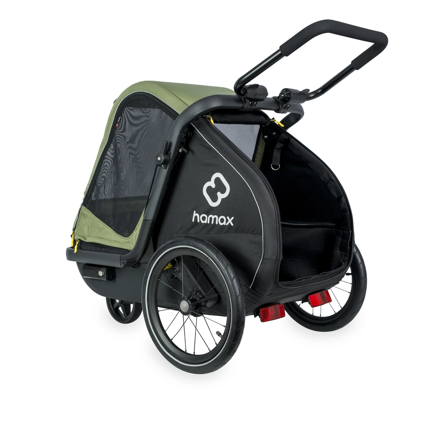 hamax Hundeanhänger Pluto M greenblack