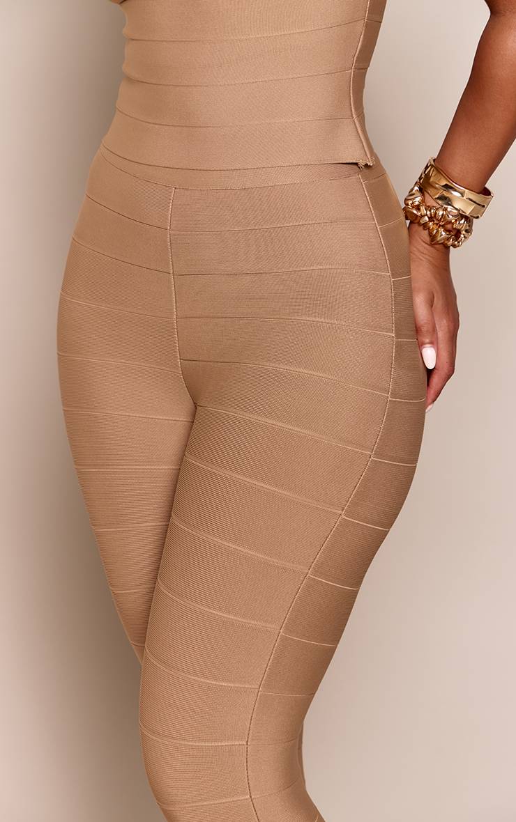 Latte Pantalon Capri Bandage Sculptant Coordonné