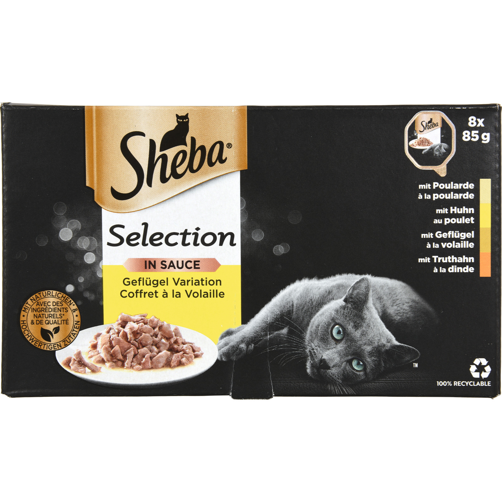 Sheba Sel Sauce Geflügel Var 8x85g