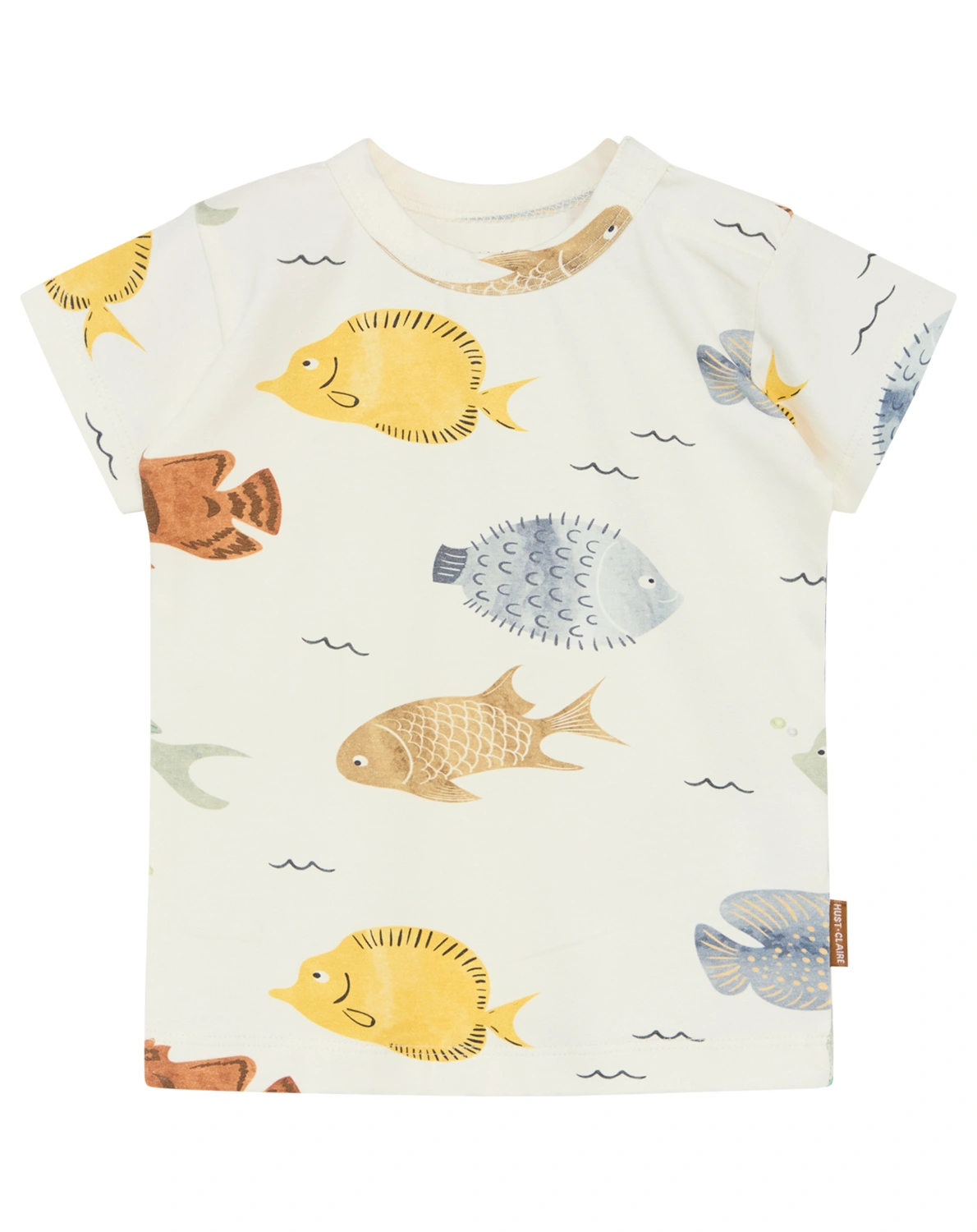 T-Shirt ANKER FISHES in ivory