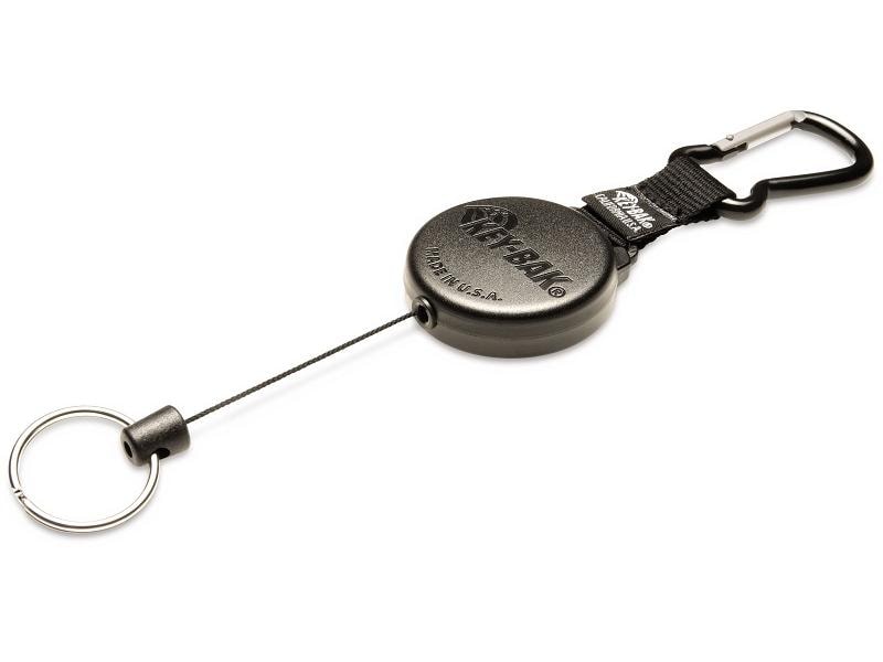 KEY-BAK Ausweishalter KB 488 120 cm, mit Clip, Schwarz Ausweiss Jojo mit Karabiner