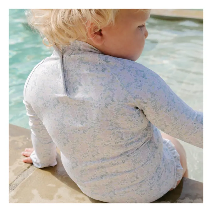Minnow Ensemble Anti-UV Ruffle Fleur | Vert