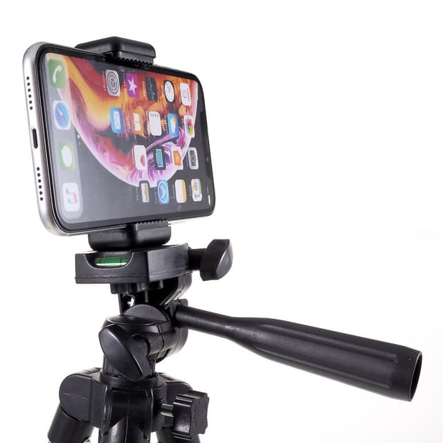 Tripod Holder med Telefonklemme, Klemmebredde: 57-83 mm
