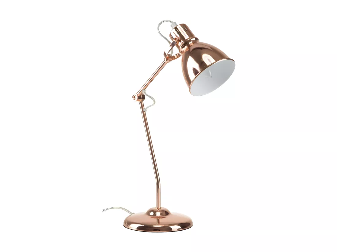 Lampe de bureau réglable - Alana - L 11 x l 15 x H 45 cm - Doré