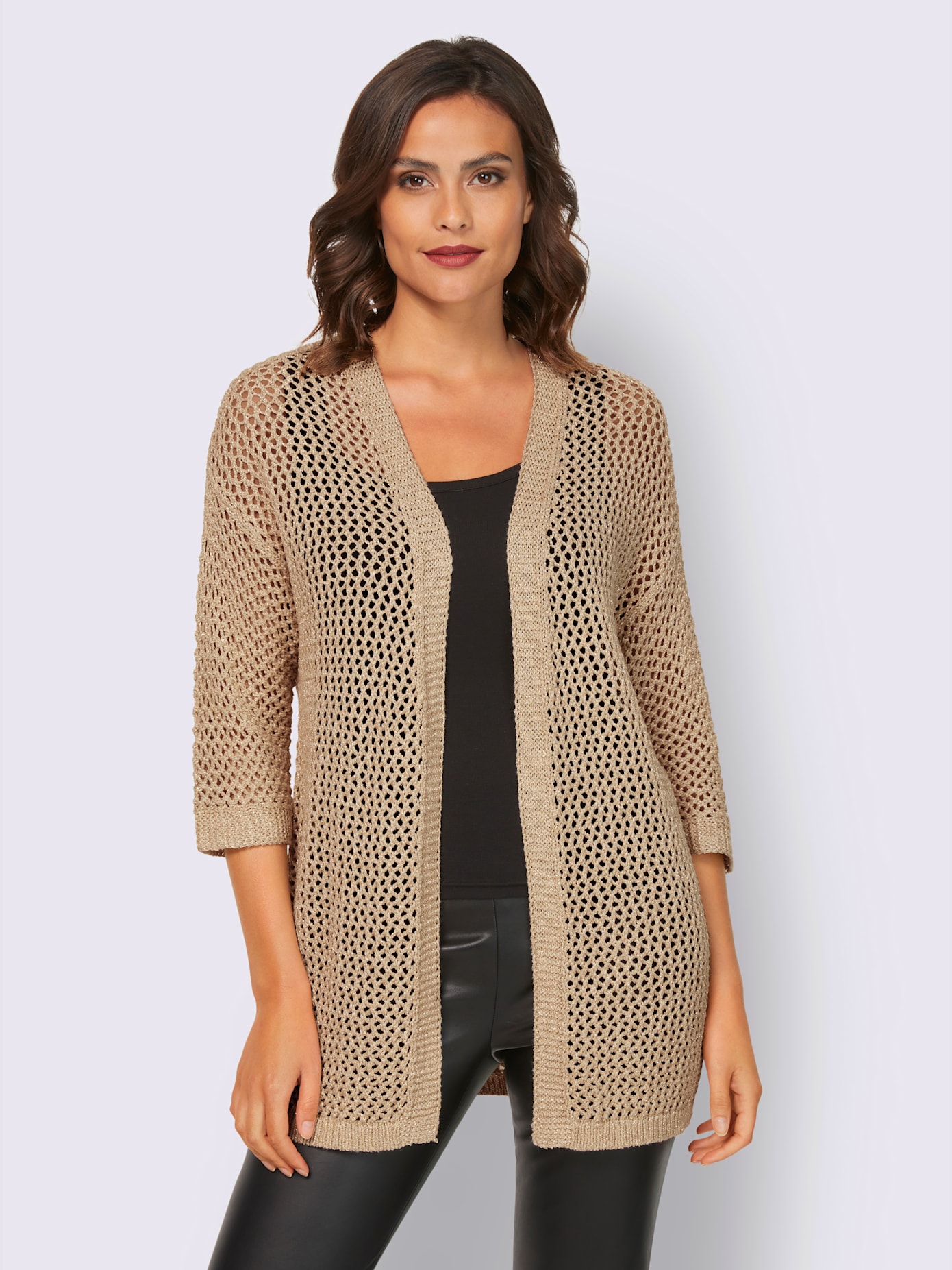 Veste en tricot superbe qualité légèrement brillante