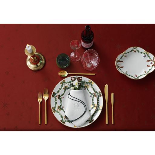 Royal Copenhagen Stjerne Riflet Jul Serveringsfad, 18x22 cm