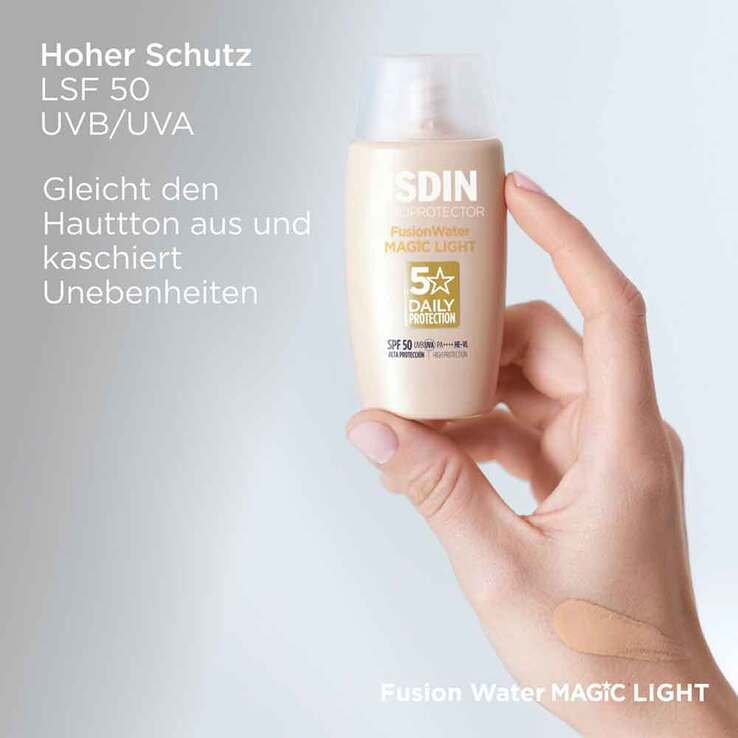 Isdin Fotoprotector Fusion Water Magic light Color SPF 50, 50 ml