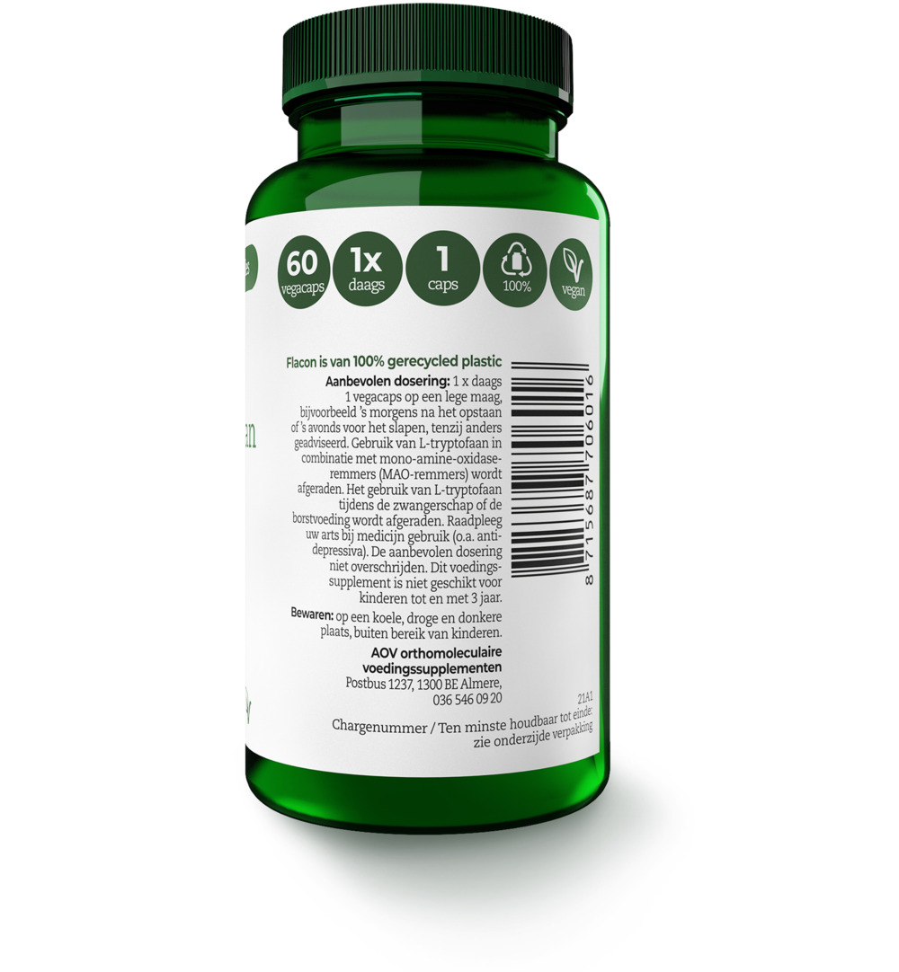 AOV 601000ml-tryptofaan (60 vega capsules)
