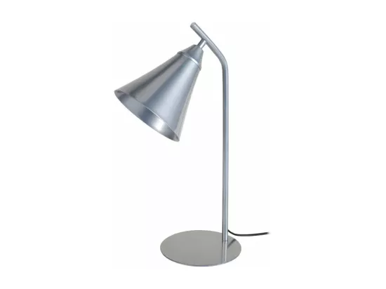 Lampe de bureau conique métal aluminium 46 cm.