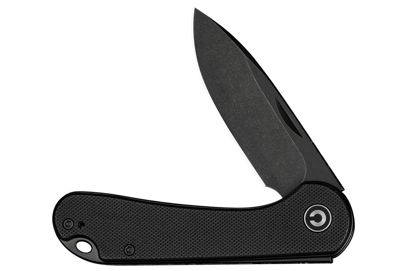 Civivi Elementum Slip Joint C18062AJ-1 Black Stonewashed, Black G10, slipjoint zakmes
