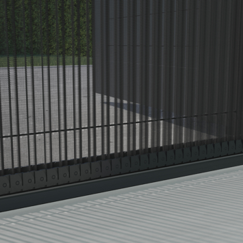 Livn opbouwkader antraciet 260x260 cm